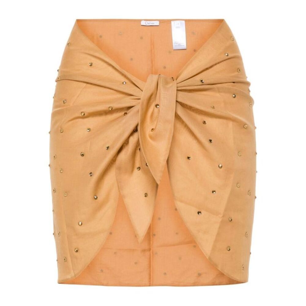 OSEREE Embellished Wrap Skirt Women SANDSTONE Skirts